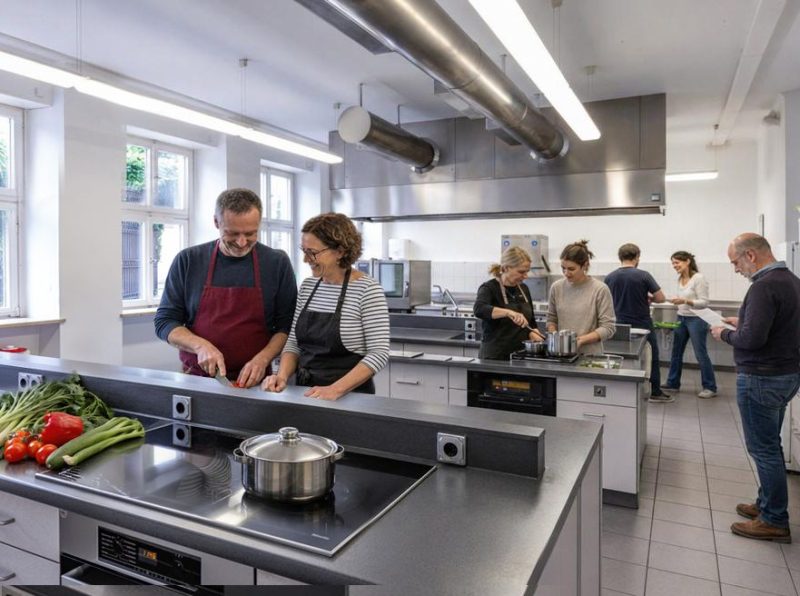 Kochkurs in der Lehrküche der Akademie Maria Stern